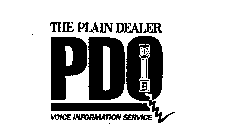 THE PLAIN DEALER PDQ VOICE INFORMATION SERVICE