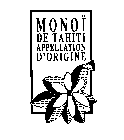 MONOI DE TAHITI APPELLATION D'ORIGINE