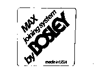 MAX JOINING SYSTEM BY BOSLEY MADE IN USA