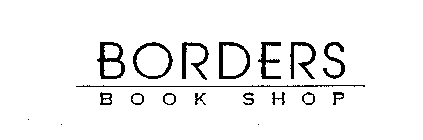 BORDERS BOOK SHOP