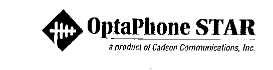 OPTAPHONE STAR A PRODUCT OF CARLSON COMMUNICATIONS, INC.