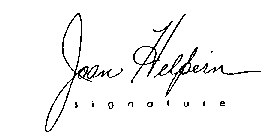 JOAN HELPERN SIGNATURE
