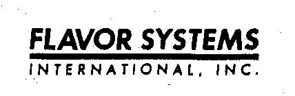 FLAVOR SYSTEMS INTERNATIONAL, INC.