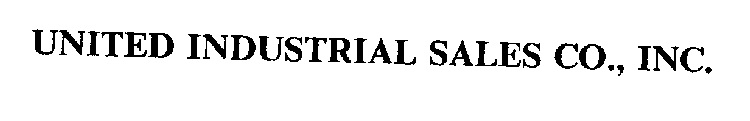 UNITED INDUSTRIAL SALES CO., INC.