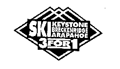 SKI KEYSTONE BRECKENRIDGE ARAPAHOE 3 FOR 1