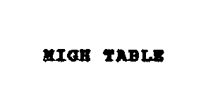 HIGH TABLE