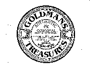 GOLDMANS TREASURES AUTHENTIC & ORIGINALGOLDMAN'S DEPOSITORY FOR ARTWARE, CRYSTAL, CERAMIC AND METALS FROM THE FINEST PRODUCERS IN THE WORLD