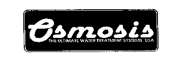 OSMOSIS THE ULTIMATE WATER TREATMENT SYSTEMS USA