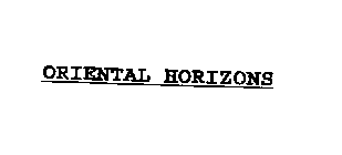 ORIENTAL HORIZONS