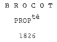 BROCOT PROP TE 1826