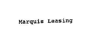 MARQUIS LEASING