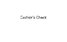 CASHIER'S CHECK