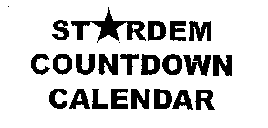 STARDEM COUNTDOWN CALENDAR