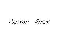 CANYON ROCK