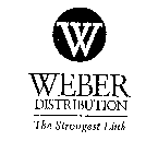 W WEBER DISTRIBUTION THE STRONGEST LINK