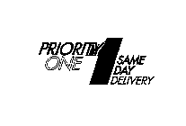 PRIORITY ONE 1 SAME DAY DELIVERY
