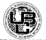 UBC UNIVERSAL BUSINESS CONSULTANTS PROFESSIONAL REFERRAL NETWORK
