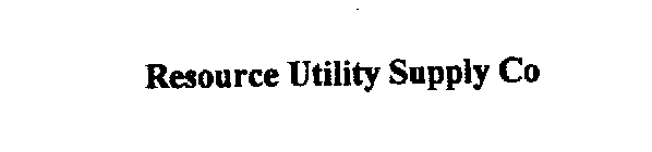 RESOURCE UTILITY SUPPLY CO.
