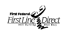 FIRST FEDERAL FIRST LINE DIRECT REAL BANKING. REAL EASY.