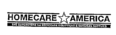 HOMECARE AMERICA THE SUPERSTORE FOR HOMECARE EQUIPMENT & SURGICAL SUPPLIES