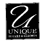 U UNIQUE HOTELS & RESORTS