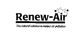 RENEW-AIR THE NATURAL SOLUTION TO INDOOR AIR POLLUTION