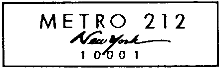 METRO 212 NEW YORK 10001