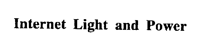 INTERNET LIGHT AND POWER