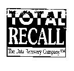 TOTAL RECALL THE DATA RECOVERY COMPANY