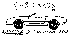 CAR CARDS AUTOMOTIVE COMMUNICATION CARDS