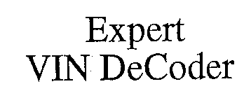 EXPERT VIN DECODER