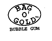 BAG O' GOLD BUBBLE GUM NET WT .2OZ. (57G)