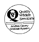 QWS QUALITY WILDLIFE SERVICE'S ANCHOR COVEY RELEASE SYSTEM
