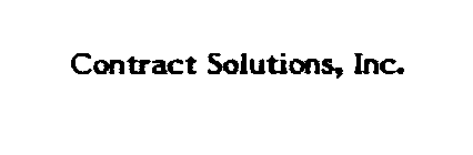 CONTRACT SOLUTIONS