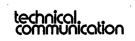 TECHNICAL COMMUNICATION