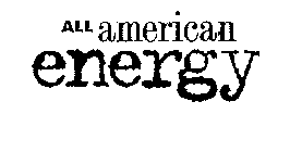 ALL AMERICAN ENERGY