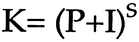K=(P+I)S