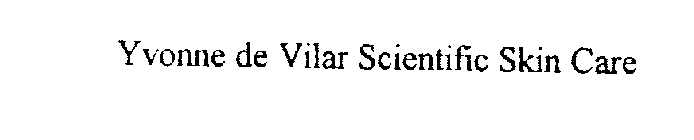 YVONNE DE VILAR SCIENTIFIC SKIN CARE