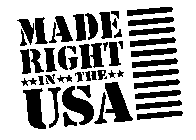 MADE RIGHT IN THE USA