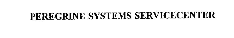 PEREGRINE SYSTEMS SERVICECENTER