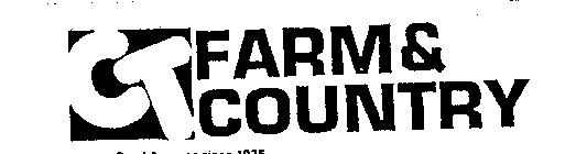 CT FARM & COUNTRY SERVING RURAL AMERICASINCE 1935