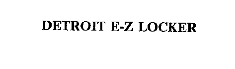 DETROIT E-Z LOCKER