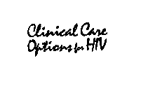 CLINICAL CARE OPTIONS FOR HIV
