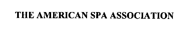 THE AMERICAN SPA ASSOCIATION