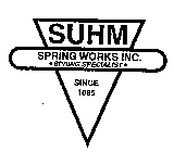 SUHM SPRING WORKS INC. SPRING SPECIALIST SINCE 1885