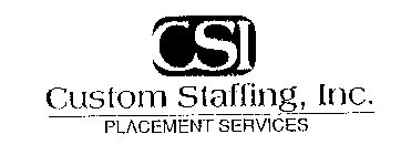 CSI CUSTOM STAFFING, INC. PLACEMENT SERVICES