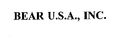 BEAR U.S.A., INC.