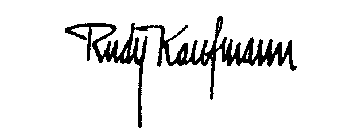 RUDY KAUFMANN