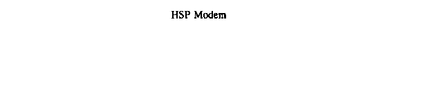 HSP MODEM