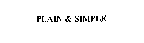 PLAIN & SIMPLE